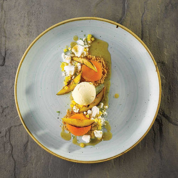 Duck Egg Blue Coupe Plate 32.4cm
